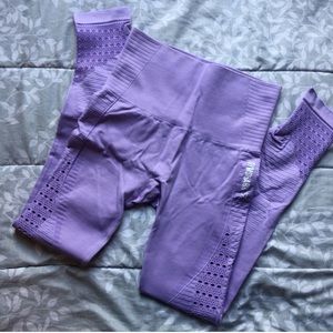 Pastel lilac gymshark energy seamless leggings